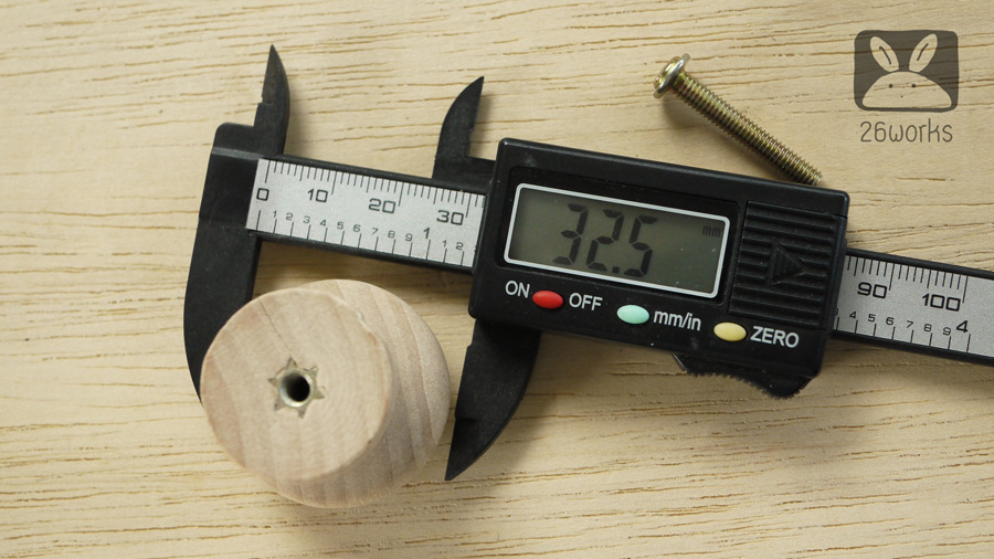 มือจับไม้ หัวกลม