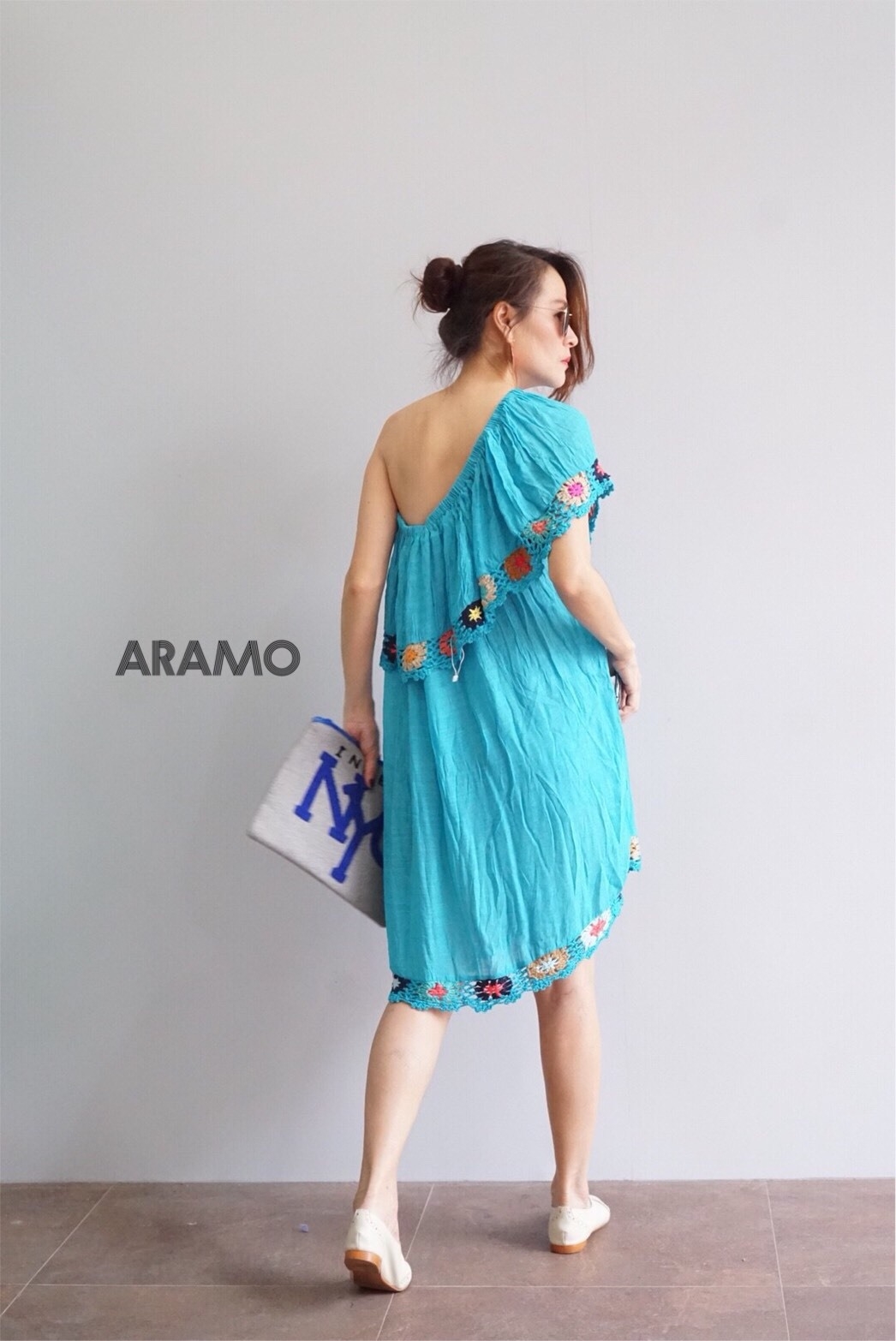 เดรสเกาหลี พร้อมส่ง Dressโบฮีเมียน