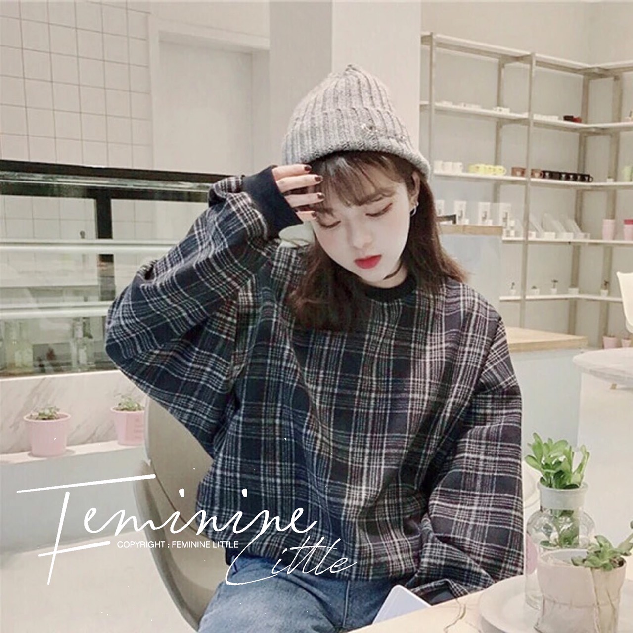 เสื้อเกาหลี พร้อมส่ง เสื้อคลุม น่ารัก ตะมุตะมิ