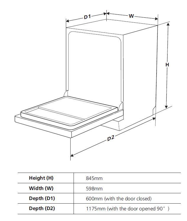 เครื่องล้างจาน FRANKE รุ่น FDWF 814 D A++ XS