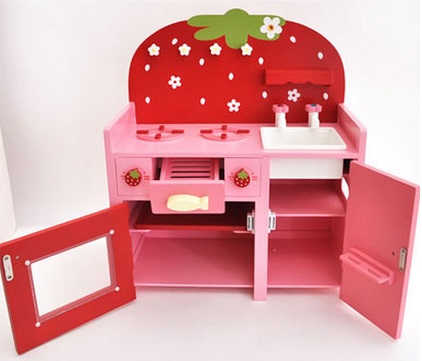 ครัวสตอเบอรี่สีแดง Mini