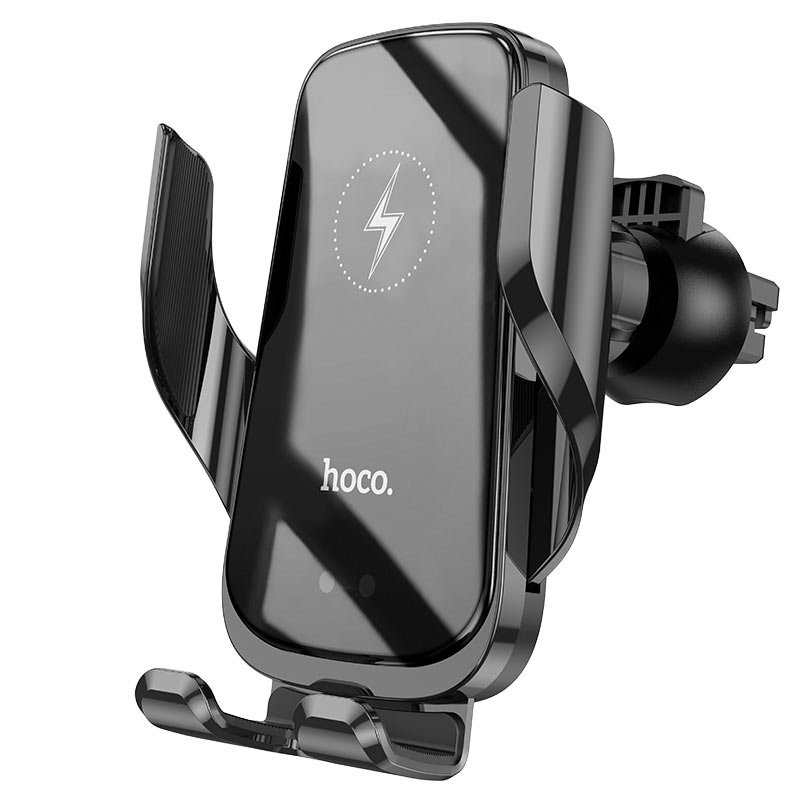 ขาตั้งมือถือติดช่องแอร์ชาร์จไร้สายได้ แท่นวางออโต้ Hoco CA202 Car Wireless Charger 15W ของแท้