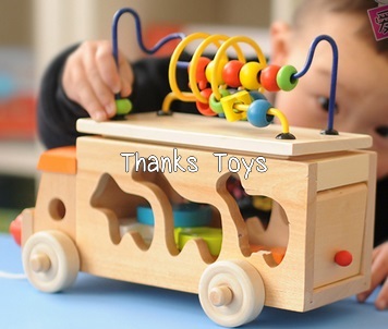รถหยอดรูปสัตว์และขดลวด 3 in 1 (Animal Bead Bus)