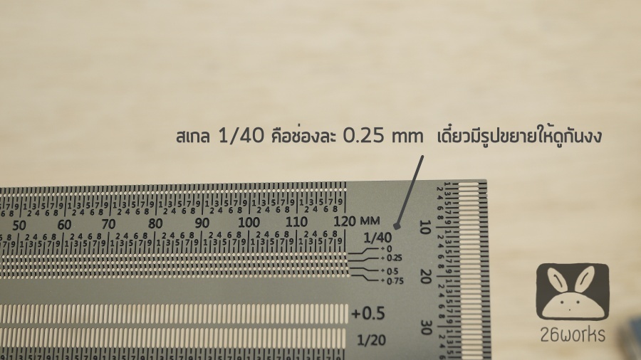 Line Ruler 120 mm พร้อมดินสอกด Uni