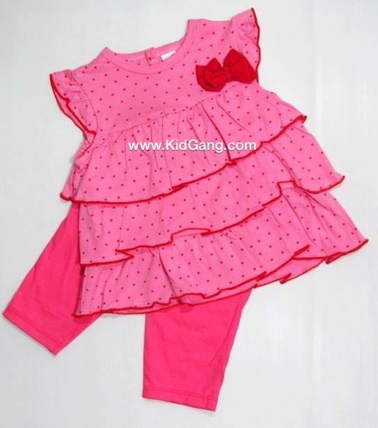 เสื้อ+กางเกง Wandee ลาย pinkไซส์ 6ด(2ชุด)