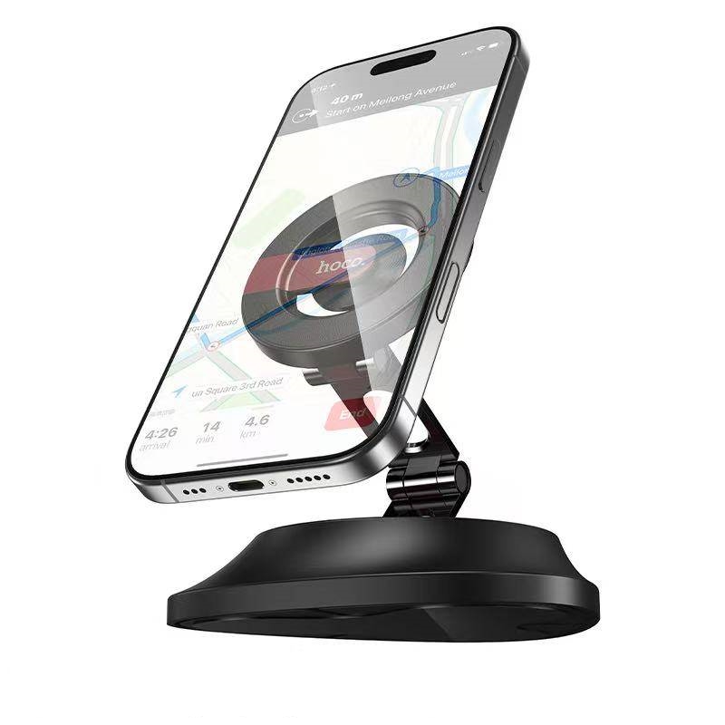 HOCO H90 Magnetic car holder ที่ยึดมือถือในรถแบบแม่เหล็ก พับได้ ติดคอนโซล ยึดติดแน่น ปรับหมุนได้ 360°