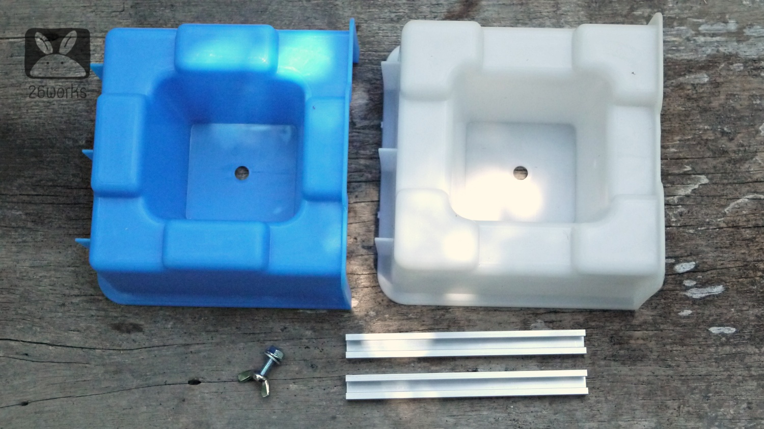 แม่พิมพ์อิฐ ตัวต่อ 15x15x15 cm ครึ่งก้อน