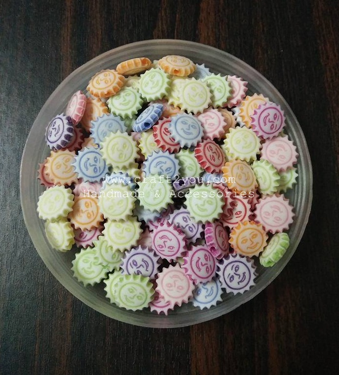 ลูกปัดดวงอาทิตย์ คละสี (แพค 20 กรัม)