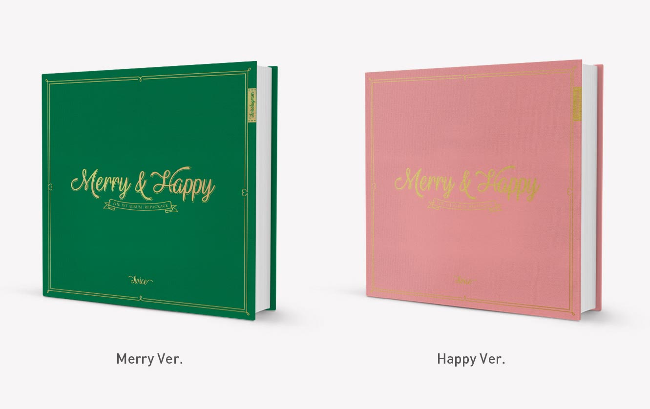 [Pre] TWICE : 1st Album Repackage - Merry & Happy (Random Ver.)