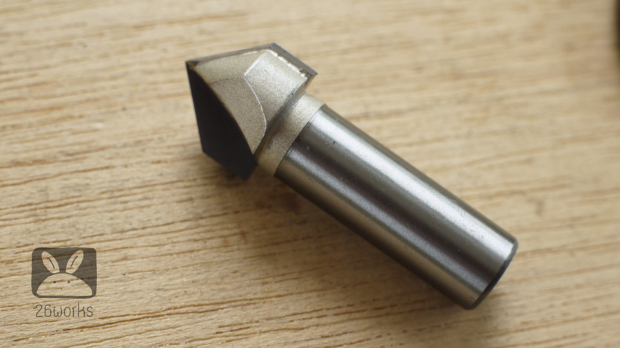 Router Bits ปลาย V 90 องศา 6 หุน