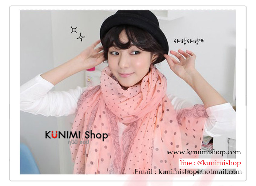 PR135 ผ้าพันคอแฟชั่น ผ้าคลุมไหล ลายสวย เก๋ ผ้าฝ้ายแบบบาง ขนาด 170*80 ซม.
