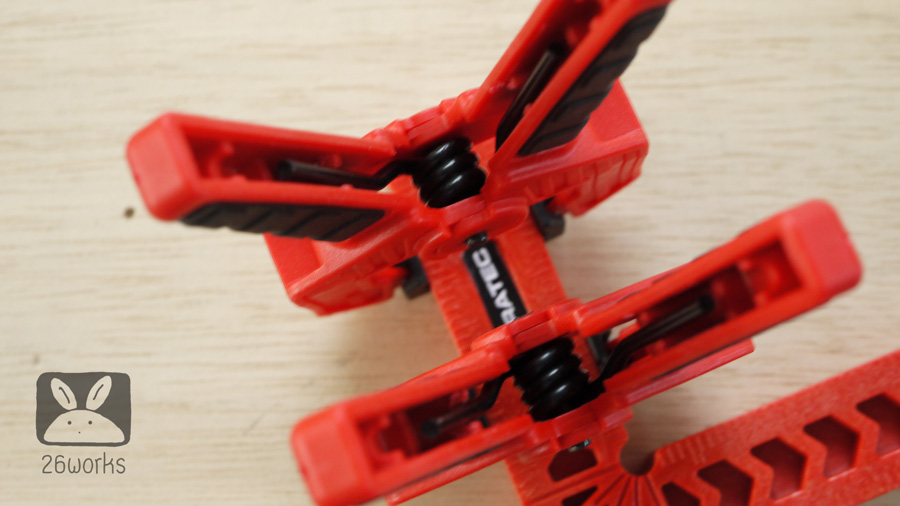 Clamping squares 4 นิ้ว + ตัวหนีบเล็ก 2 ตัว