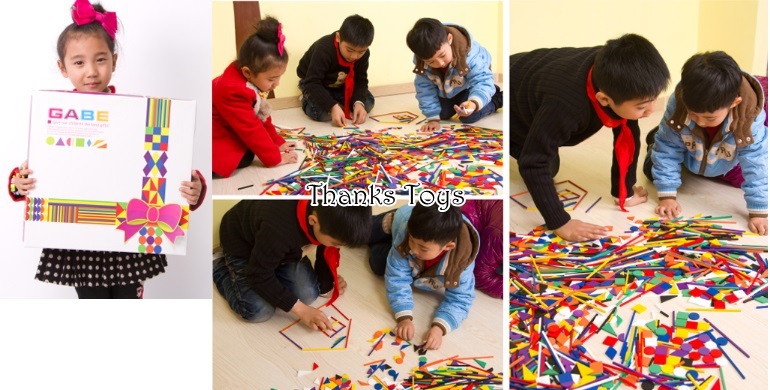 บล็อกไม้ Gabe Froebel Wooden Educational Toys 1,064 ชิ้น