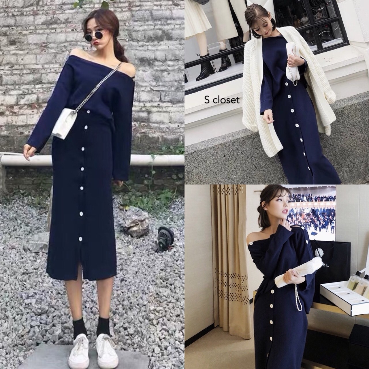 เสื้อผ้าเกาหลี พร้อมส่ง Set2ชิ้น เสื้อ+กระโปรง