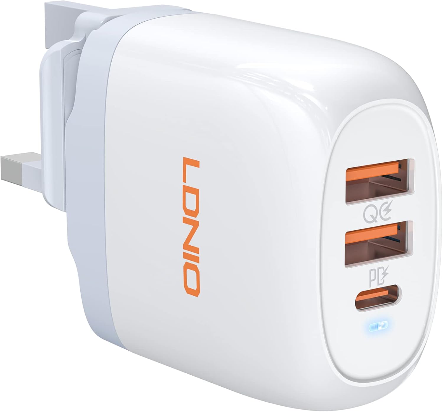 LDNIO A3511Q 65W GaN Fast Charger PD QC3.0 หัวชาร์จสำหรับแมคบุค โทรศัพท์มือถือ ชาร์ตโน้ตบุคได้ หัวชาร์จ หัวอแดปเตอ