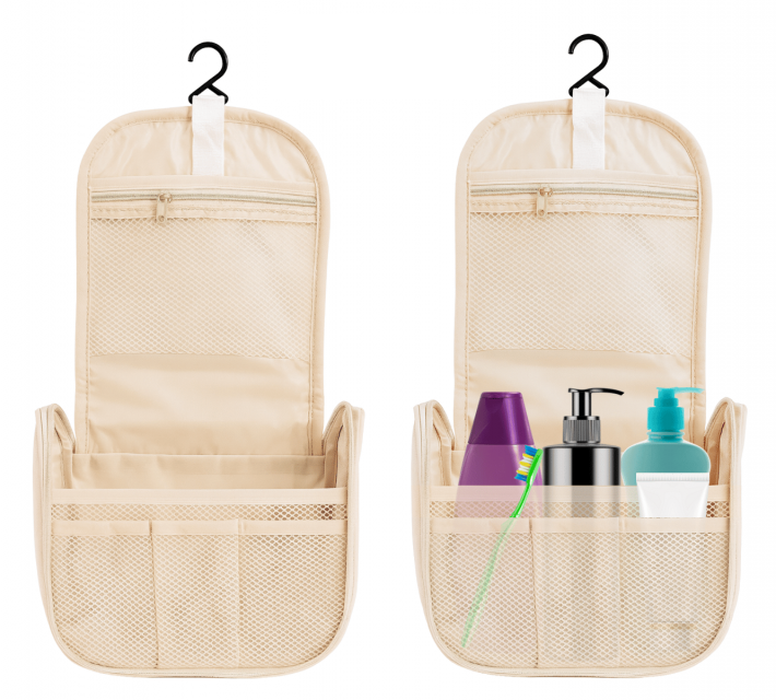 BATHROOM STORAGE BAG กระเป๋าจัดระเบียบ กระเป๋าอุปกรณ์อาบน้ำสำหรับเดินทาง กระเป๋าพกพาแบบแขวน