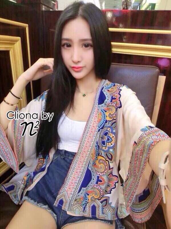 พร้อมส่ง เสื้อคลุมตัวเก่ง ดีไซเก๋ เป็นสาว indiean