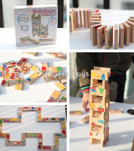 โดมิโนไม้ต่อภาพ Meets Dragon