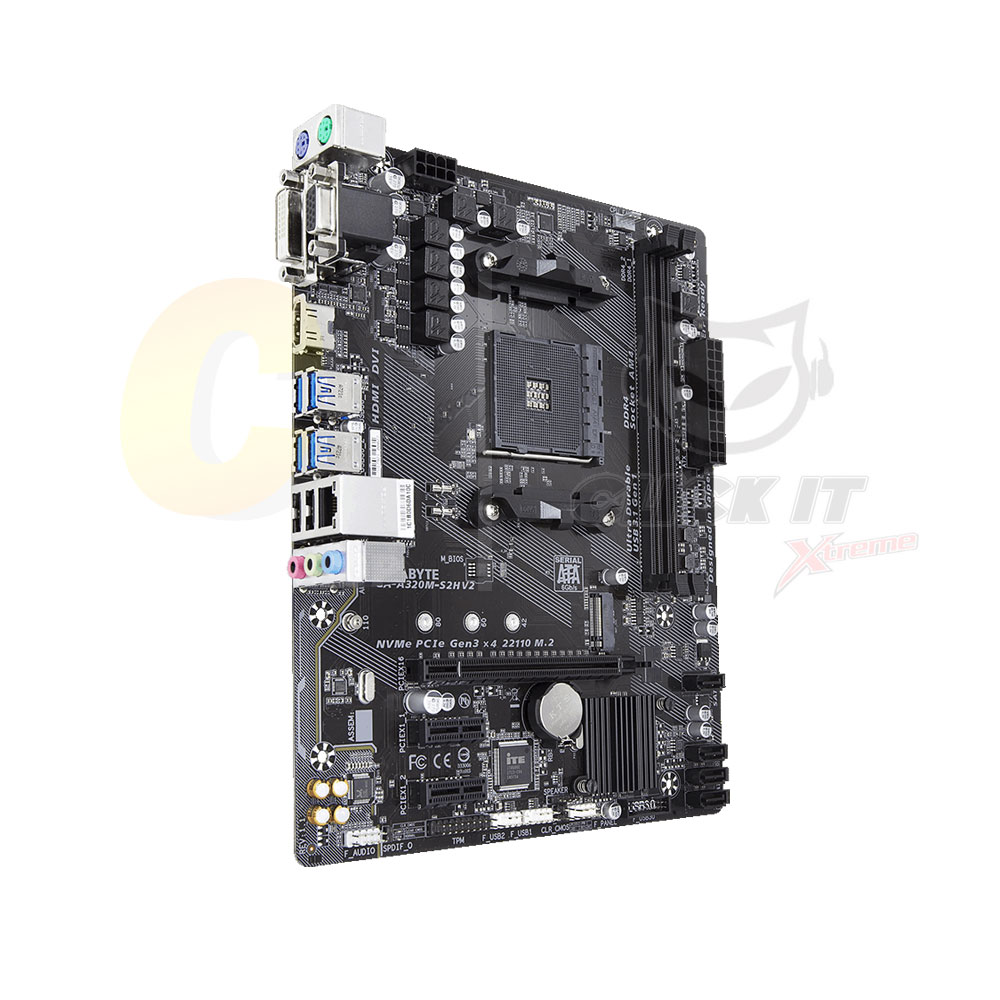 MAINBOARD (เมนบอร์ด) AM4 GIGABYTE A320M-S2H V2