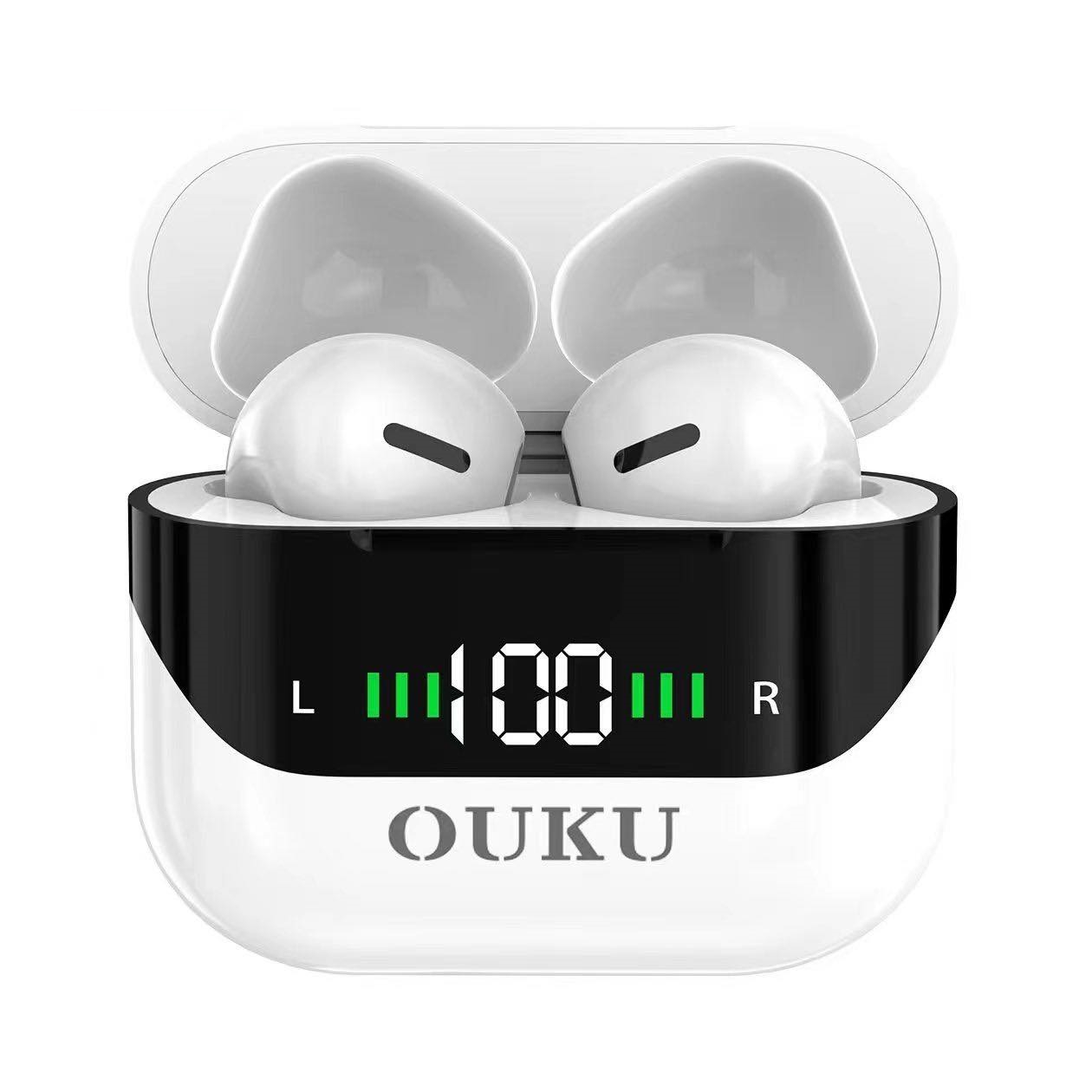 OUKU UK23 หูฟังบลูทูธTWS Ver.5.3 หูฟังไร้สาย คุณภาพเสียงชัด เชื่อมต่อง่าย หน้าจอดิจิตอล