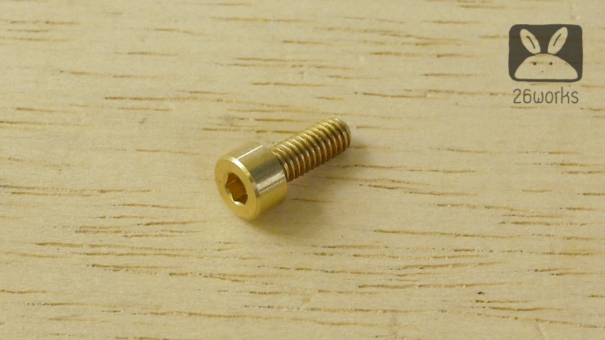 น็อตหัวจม ทองเหลือง M4x10 mm cnc