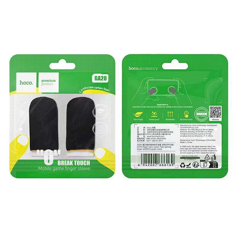 Hoco GA21 Eagle Claw silver fiber two-finger gaming glove (2Pcs) ถุงมือเกมมิ่งแบบสองนิ้ว