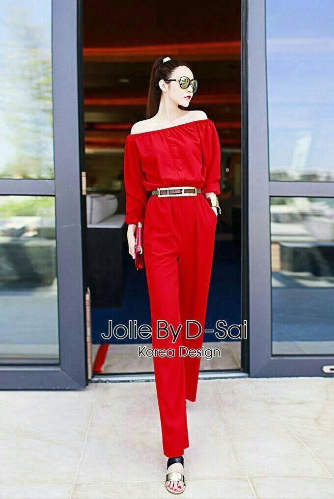 พร้อมส่ง Jumpsuit ชุดกางเกงขายาว