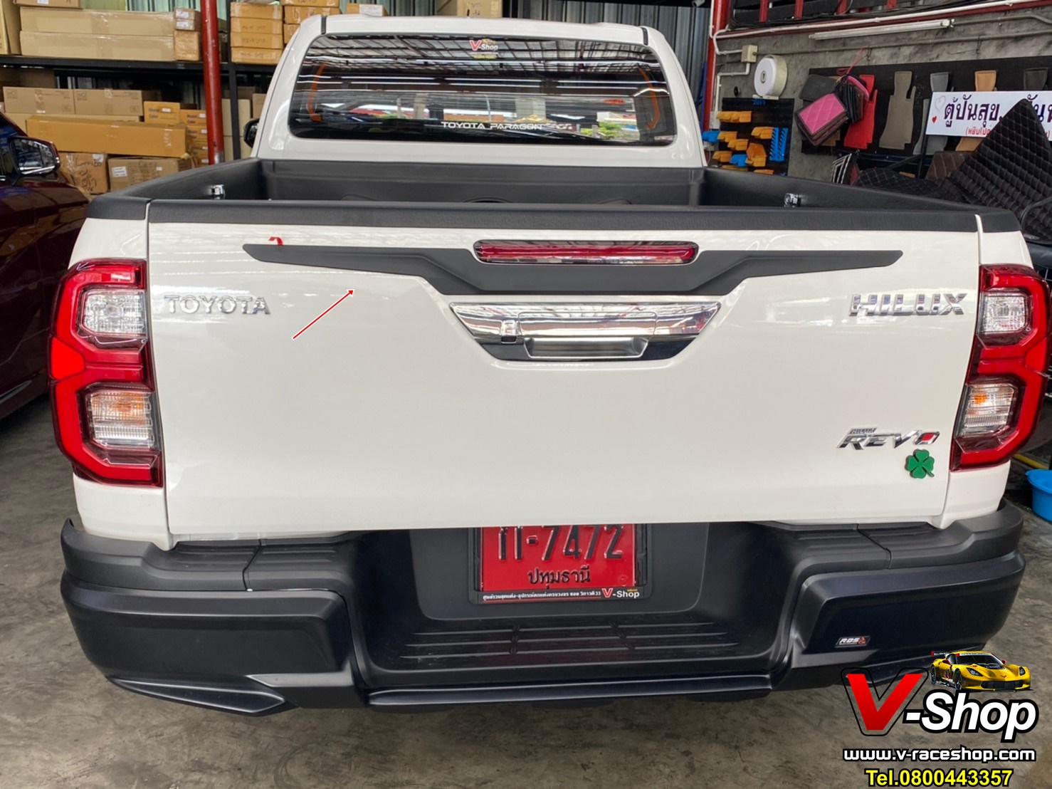 หางดาบ Hilux REVO ดำด้าน