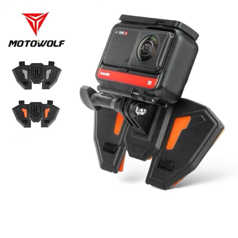 MOTOWOLF MDL3534 ที่ยึดกล้องแอคชั่นแคม กล้องติดหมวก ที่ติดกล้องติดหมวกกันน็อค