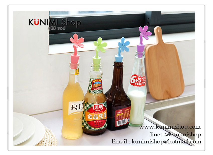 จุกซิลิโคน ปิดปากขวดเครื่องดื่ม ปากขวดด้านในขนาด 1.75-2 ซม. 