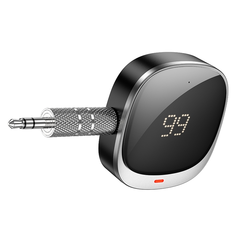 Hoco E80 AUX Bluetooth Receiver อุปกรณ์รับสัญญาณบลูทูธในรถยนต์ ช่องเสียบแบบ AUX
