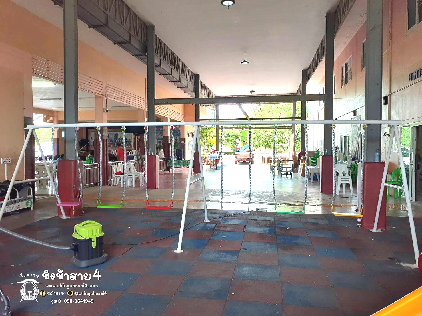 ชิงช้าโซ่ 6 ที่ (ไม่มีพนักพิง)
