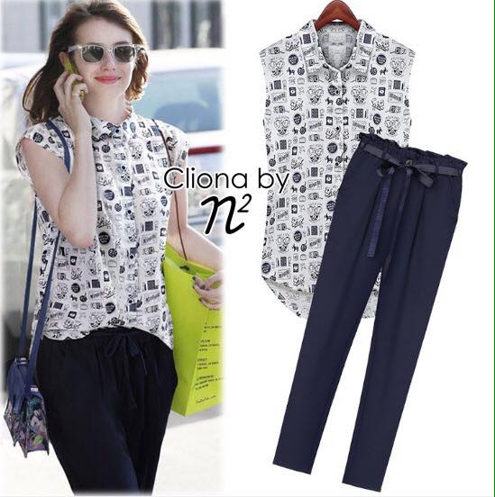 พร้อมส่ง เสื้อแขนกุดแต่งคอปก กระดุมหน้า