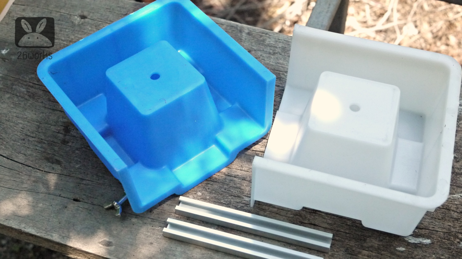 แม่พิมพ์อิฐ ตัวต่อ 15x15x15 cm ครึ่งก้อน