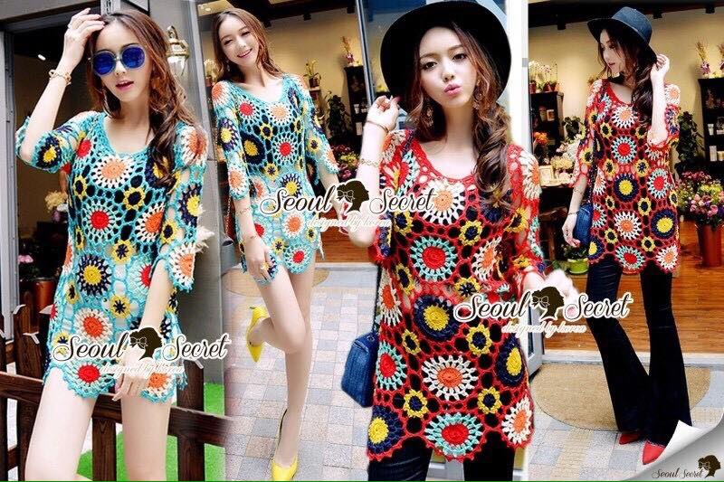 พร้อมส่ง เสื้อผ้าเกาหลี สไตล์สาวยิปซี