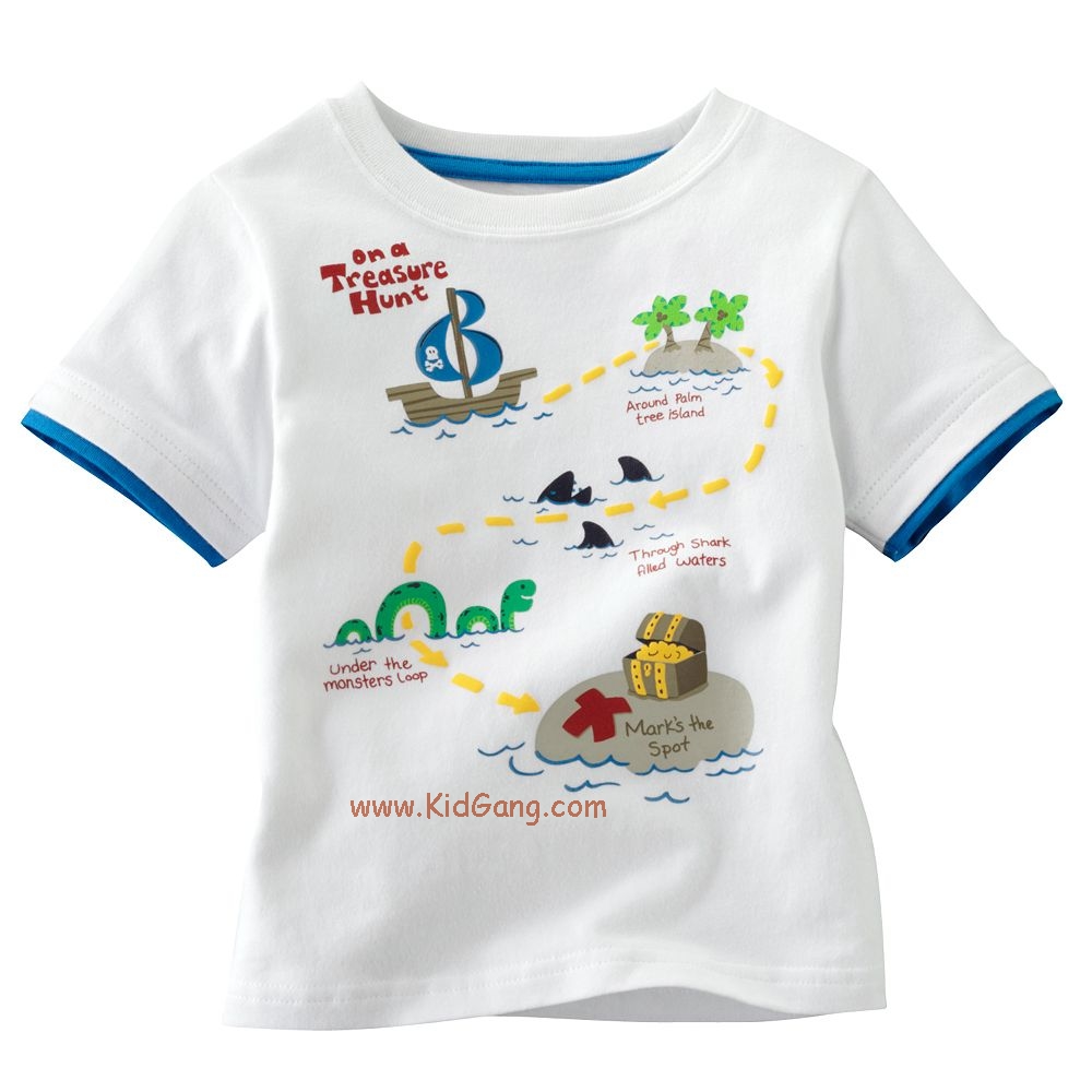 เสื้อเด็กเนื้อนิ่ม ลาย Island ไซส์ 18-24ด,2,5,6 ปี