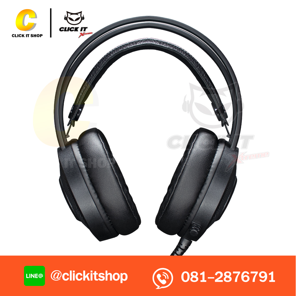 HEADSET+MIC (7.1) EGA TYPE H11 RGB - BLACK