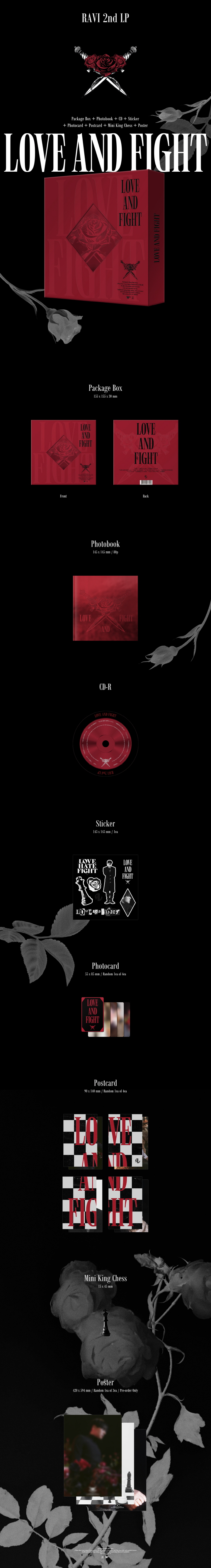 [Pre] Ravi : 2nd Album - LOVE & FIGHT +Poster