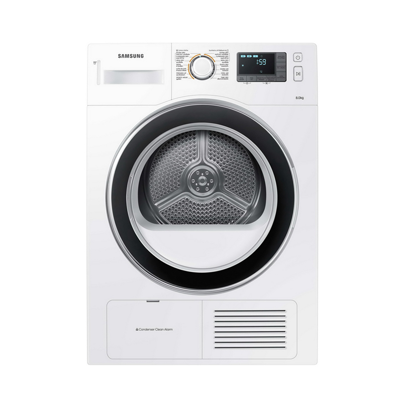 เครื่องซักผ้า SAMSUNG ฝาหน้า รุ่น DV80H4200CW (8กก.)