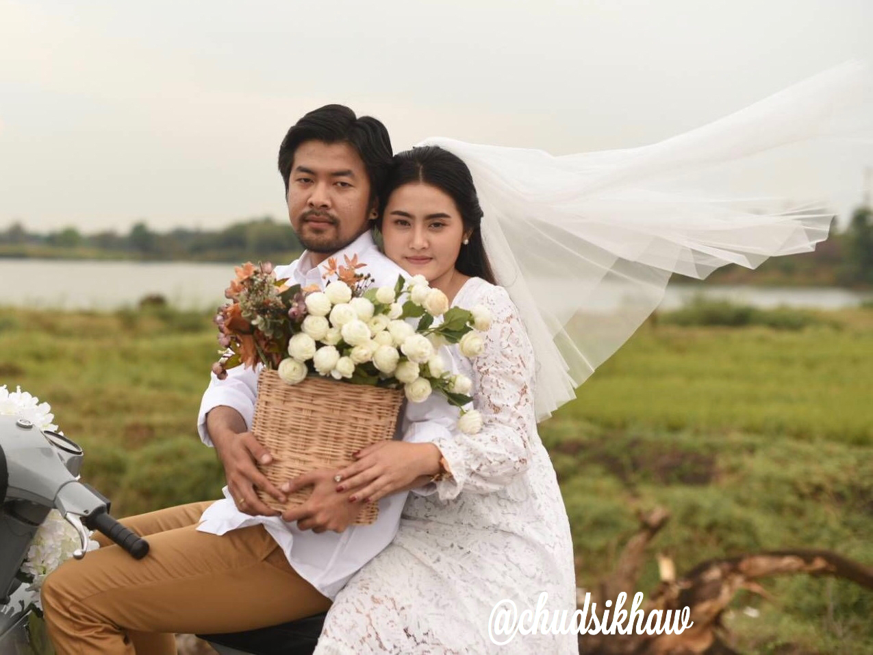 เวลเจ้าสาว ผ้าคลุมผมเจ้าสาว 80 ซม. นิ่ม ฟู (V270) รุ่นยอดนิยม (คลุมหน้าได้)