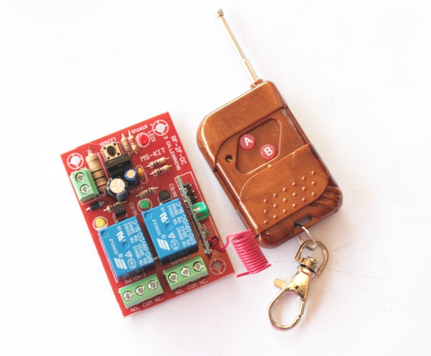 RF-2F รีโมทคอนโทรล 2 ช่อง ใช้ไฟ DC