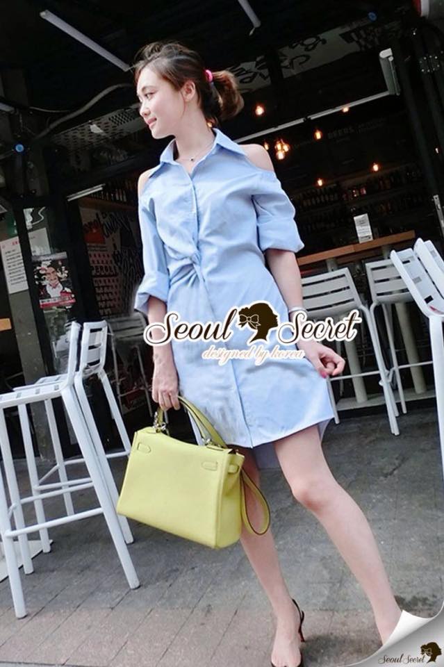 พร้อมส่ง เนื้อผ้าคอตตอนเก๋ๆ ด้วยงานทอลายริ้ว