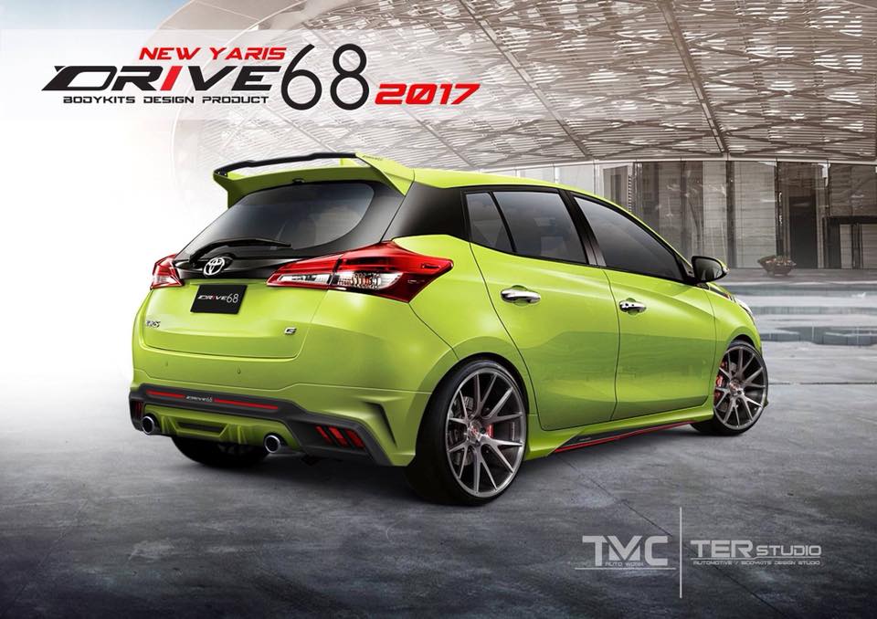 ชุดแต่ง New Yaris HB รุ่นDrive68 ชุด 4ชิ้น