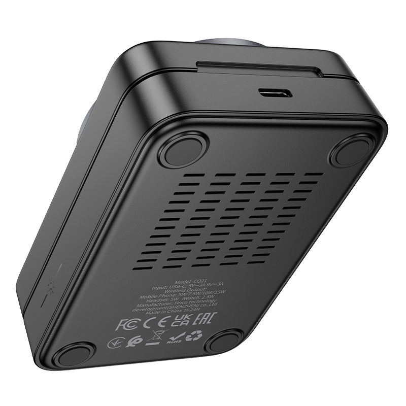 แท่นชาร์จไร้สาย Hoco CQ21 Power 3 in 1 Desktop Magnetic Wireless Fast Charger