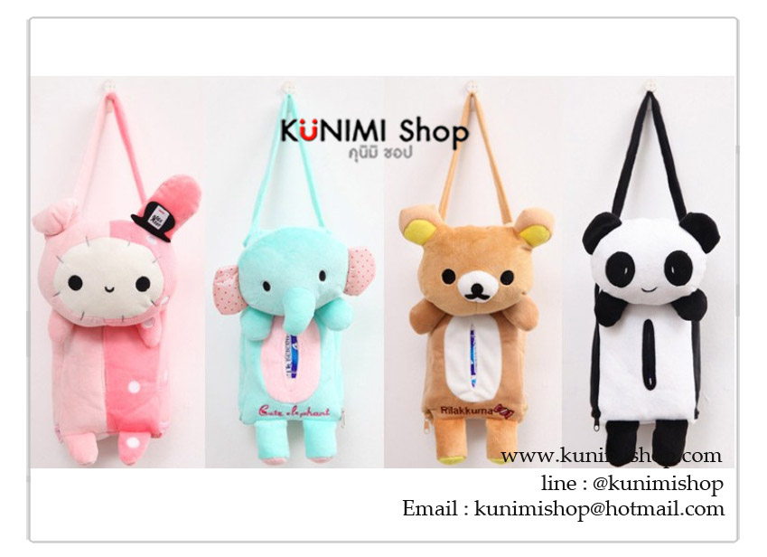 ที่ใส่กระทิชชูในรถยนต์ ลายการ์ตูนน่ารัก มีที่แขวน วัสดุทำจากผ้า มี 4 ลายให้เลือกครับ ขนาด : ยาว 24.5 x กว้าง 13.5 cm.