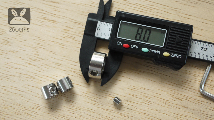 แหวนกำหนดระยะเจาะ ชุด 8 ขนาด Stainless