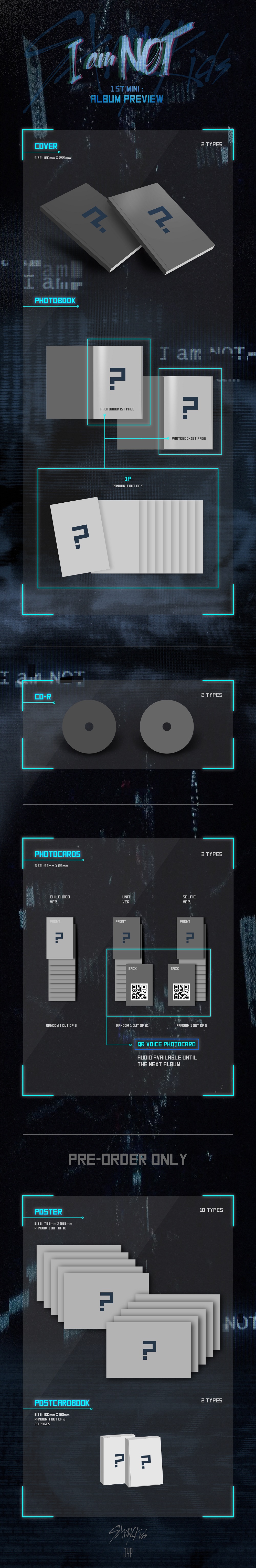 [Pre] Stray Kids : 1st Mini Album - I am NOT (Random Ver.)