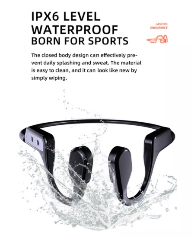ไม่ต้องเจ็บหูอีกต่อไป หูฟังที่ไม่ต้องใส่ในหู P1 Bone Conduction Bluetooth Headset
