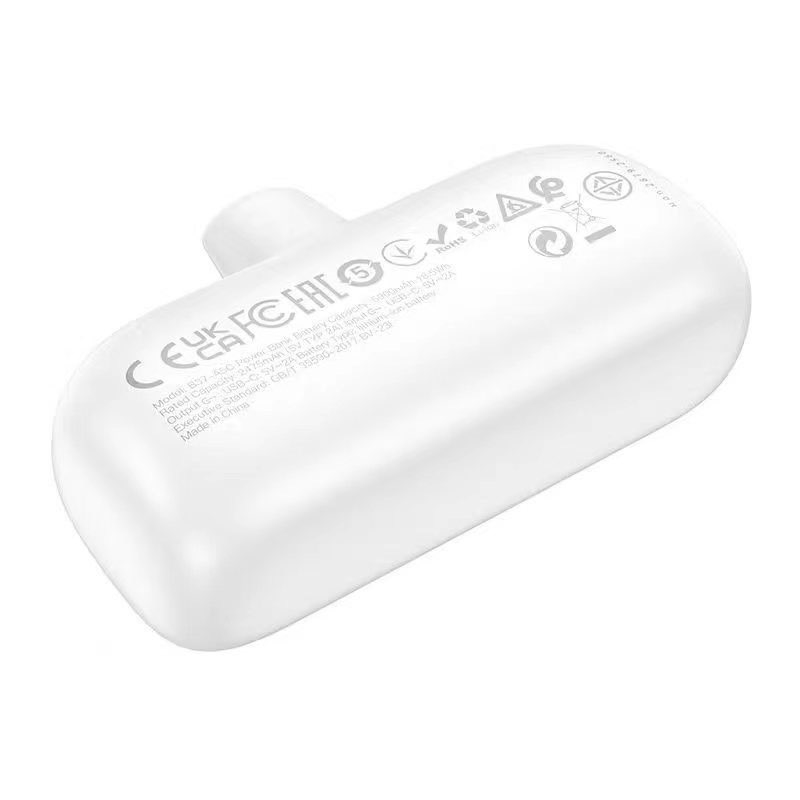 Hoco A5I/A5C Mini Pocket PowerBank 5,000 mAh แบตสำรองขนาดพกพา เเบบเสียบชาร์จ