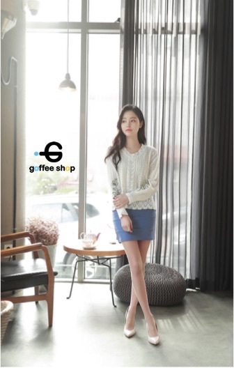 เสื้อแฟชั่น พร้อมส่ง Knit sweater คอวี